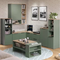 Universalschrank Wido Grün 30.2 x 120 cm mit einer Tür Vicco