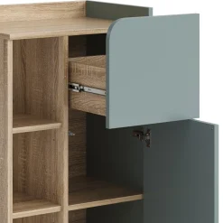 Unterschrank Karen Sonoma/Blau 50 x 90 cm mit Tür und Schublade Vicco