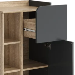 Unterschrank Karen Sonoma/Anthrazit 50 x 90 cm mit Tür und Schublade Vicco