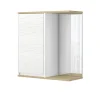 Vicco Bad Spiegelschrank Weiß Livia 60x63x24 cm - Badezimmerschrank mit Spiegel, Nutzt den Raum über der Toilette clever aus