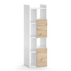 Vicco Badschrank Weiß Alf 36x117x36 cm - Wäscheschrank, Mehr Stauraum ohne Bodenfläche zu nutzen