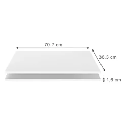 Vicco Einlegeboden "Claus", Weiß, 2er Set