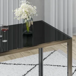 Vicco Esstisch Grand, Tisch für das Esszimmer, Schwarz, 120 x 75 cm