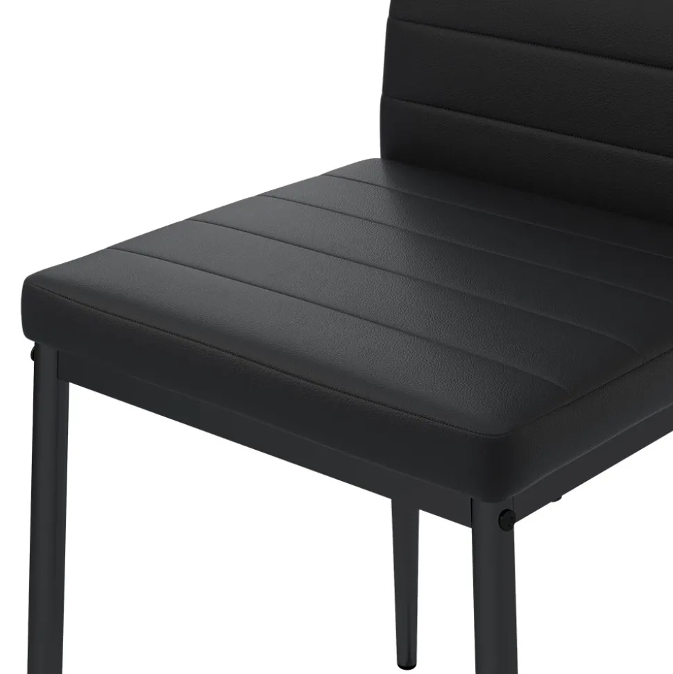 Vicco Esszimmerstuhl Grand, Stuhl, Schwarz, 42.5 x 48 cm 4er Set