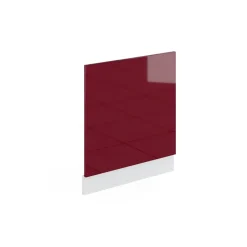 Vicco Frontblende R-Line, Geschirrspüler Fronttür, Rot/Weiß, 60 cm ohne Arbeitsplatte