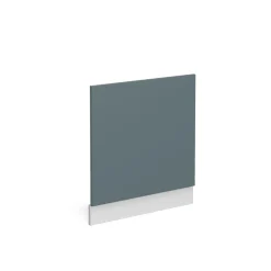 Vicco Frontblende R-Line, Geschirrspüler Fronttür, Blau-Grau/Weiß, 60 cm ohne Arbeitsplatte