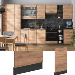 Vicco Geschirrspülblende "Fame-Line", Goldkraft Eiche, 45 cm ohne Arbeitsplatte