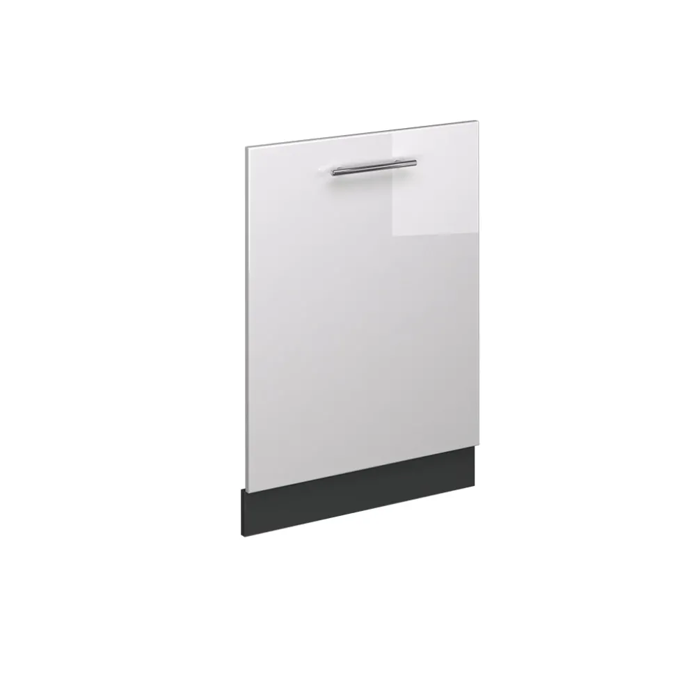 Vicco Geschirrspülblende "Fame-Line", Weiß Hochglanz, 60 cm ohne Arbeitsplatte