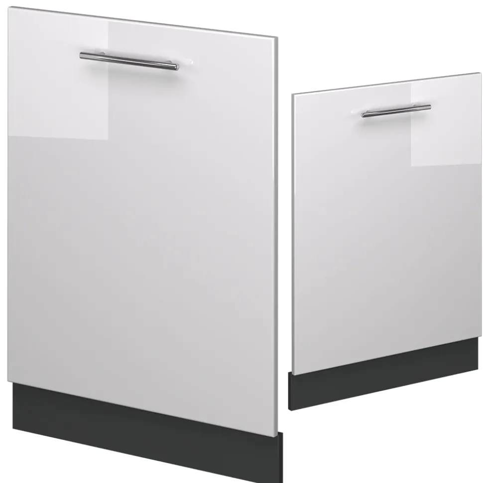 Vicco Geschirrspülblende "Fame-Line", Weiß Hochglanz, 60 cm ohne Arbeitsplatte