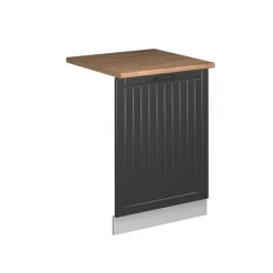 Vicco Geschirrspülblende "Fame-Line", Anthrazit Landhaus, 60 cm , AP Eiche