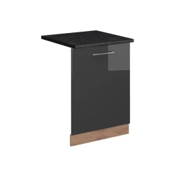 Vicco Geschirrspülblende "Fame-Line", Anthrazit Hochglanz, 60 cm , AP Anthrazit