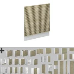 Vicco Geschirrspülblende "Fame-Line", Eiche Paneel, 60 cm