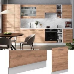 Vicco Geschirrspülblende "Fame-Line", Goldkraft Eiche, 60 cm ohne Arbeitsplatte