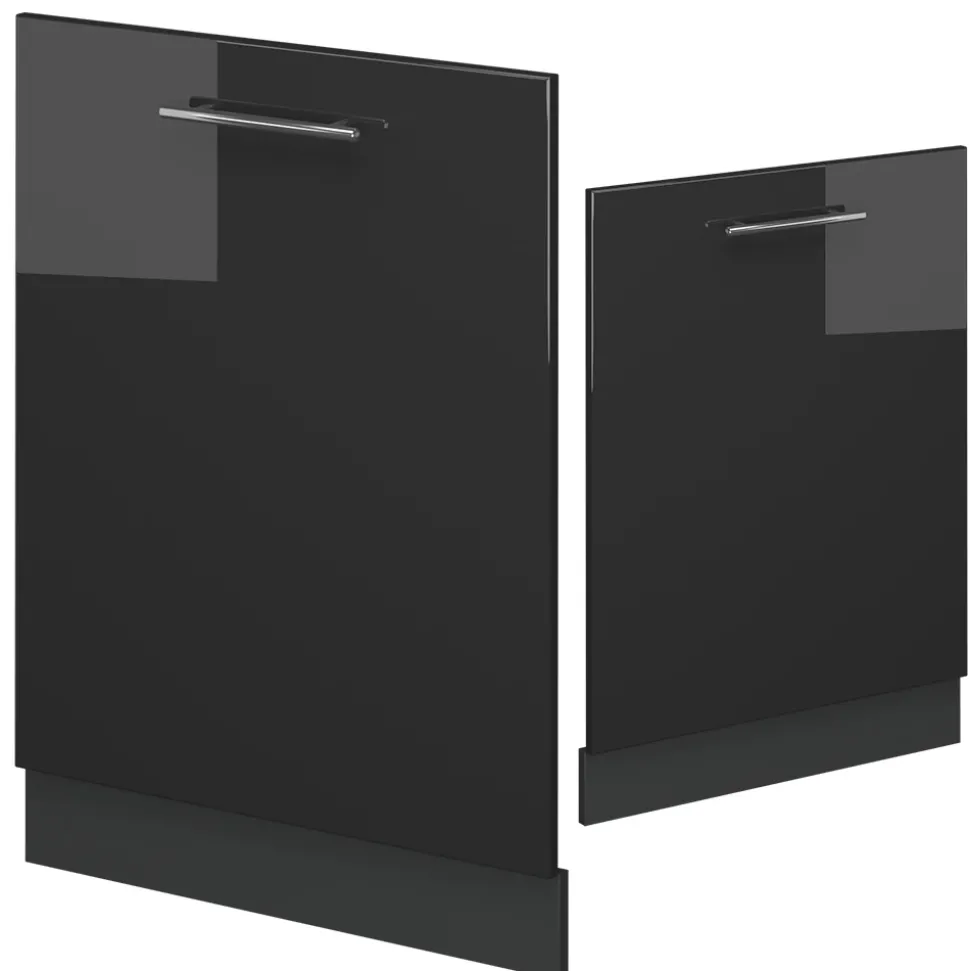 Vicco Geschirrspülblende "Fame-Line", Anthrazit Hochglanz, 60 cm ohne Arbeitsplatte