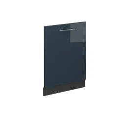 Vicco Geschirrspülblende "Fame-Line", Dunkelblau Hochglanz, 60 cm ohne Arbeitsplatte