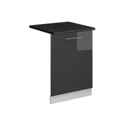 Vicco Geschirrspülblende "Fame-Line", Anthrazit Hochglanz, 60 cm , AP Anthrazit