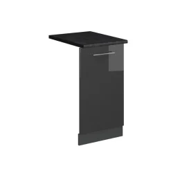 Vicco Geschirrspülblende "Fame-Line", Anthrazit Hochglanz, 45 cm , AP Anthrazit