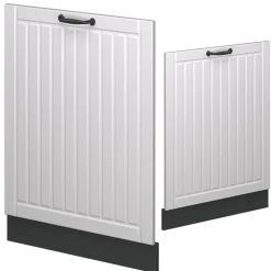 Vicco Geschirrspülblende Fame-Line, Geschirrspüler Fronttür, Weiß Landhaus, 60 cm, AP Marmor