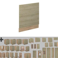 Vicco Geschirrspülblende "Fame-Line", Eiche Paneel, 60 cm