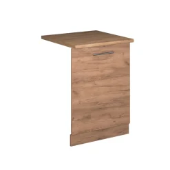 Vicco Geschirrspülblende Fame-Line, Geschirrspüler Fronttür, Goldkraft Eiche, 60 cm, AP Eiche