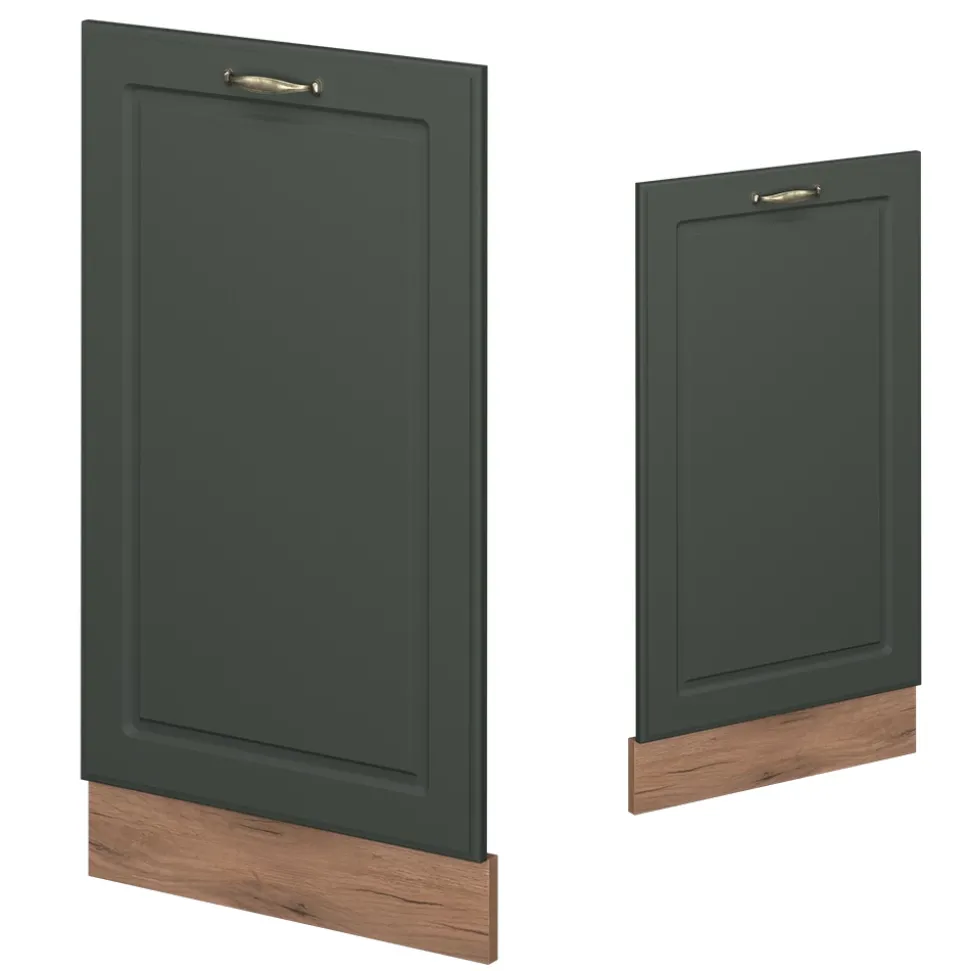 Vicco Geschirrspülblende "Fame-Line", Grün-Gold Landhaus, 45 cm , AP Eiche