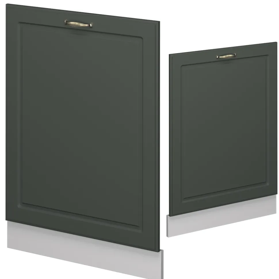 Vicco Geschirrspülblende "Fame-Line", Grün-Gold Landhaus, 60 cm , AP Anthrazit