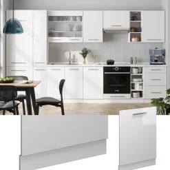 Vicco Geschirrspülblende "Fame-Line", Weiß Hochglanz, 60 cm ohne Arbeitsplatte