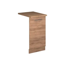 Vicco Geschirrspülblende Fame-Line, Geschirrspüler Fronttür, Goldkraft Eiche, 45 cm, AP Eiche