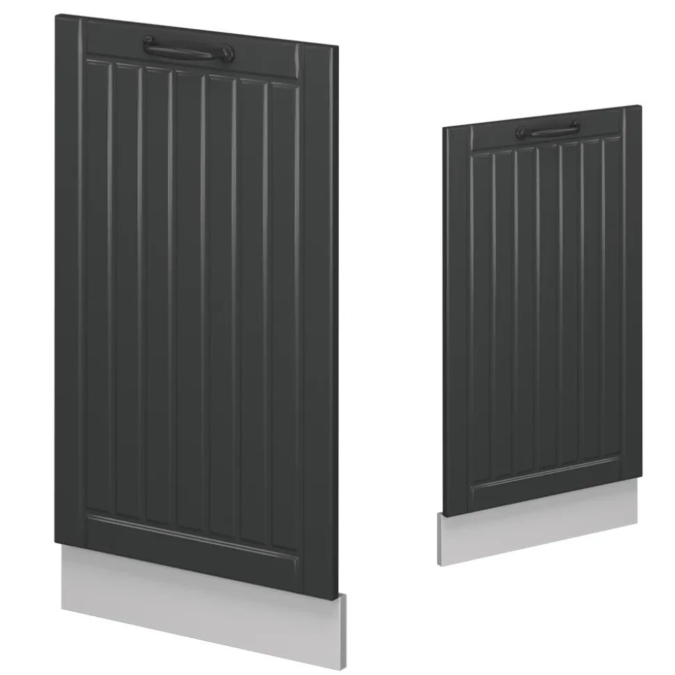 Vicco Geschirrspülblende "Fame-Line", Anthrazit Landhaus, 45 cm ohne Arbeitsplatte