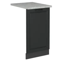 Vicco Geschirrspülblende R-Line, Geschirrspüler Fronttür, Anthrazit Landhaus, 45 cm, AP Marmor