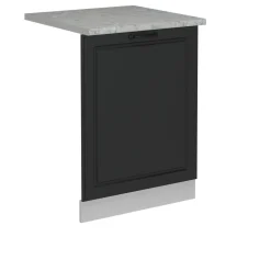 Vicco Geschirrspülblende R-Line, Geschirrspüler Fronttür, Anthrazit Landhaus, 60 cm, AP Marmor