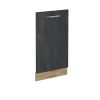 Vicco Geschirrspülblende "R-Line", Schwarz Beton, 45 cm ohne Arbeitsplatte