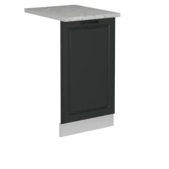 Vicco Geschirrspülblende R-Line, Geschirrspüler Fronttür, Anthrazit Landhaus, 45 cm, AP Marmor