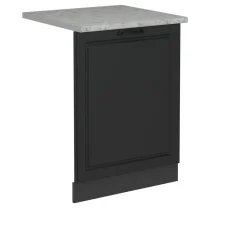 Vicco Geschirrspülblende R-Line, Geschirrspüler Fronttür, Anthrazit Landhaus, 60 cm, AP Marmor