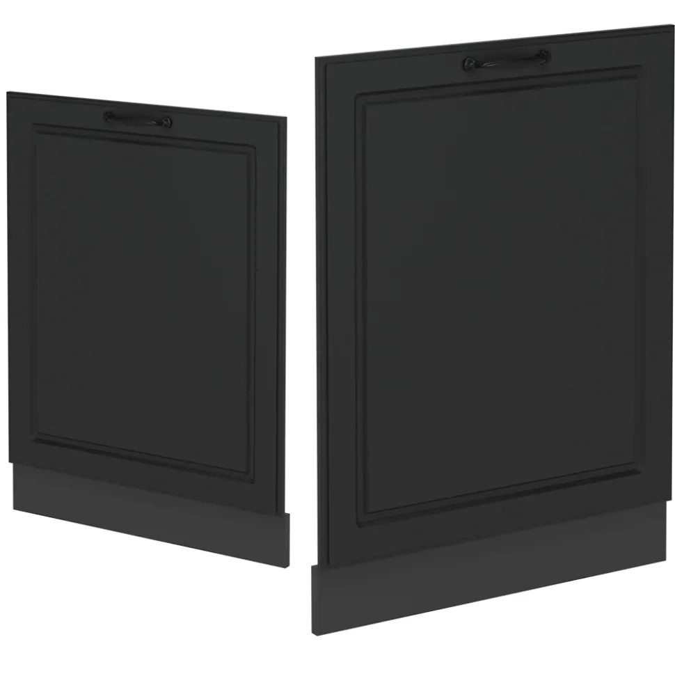 Vicco Geschirrspülblende "R-Line", Anthrazit Landhaus, 60 cm , AP Anthrazit