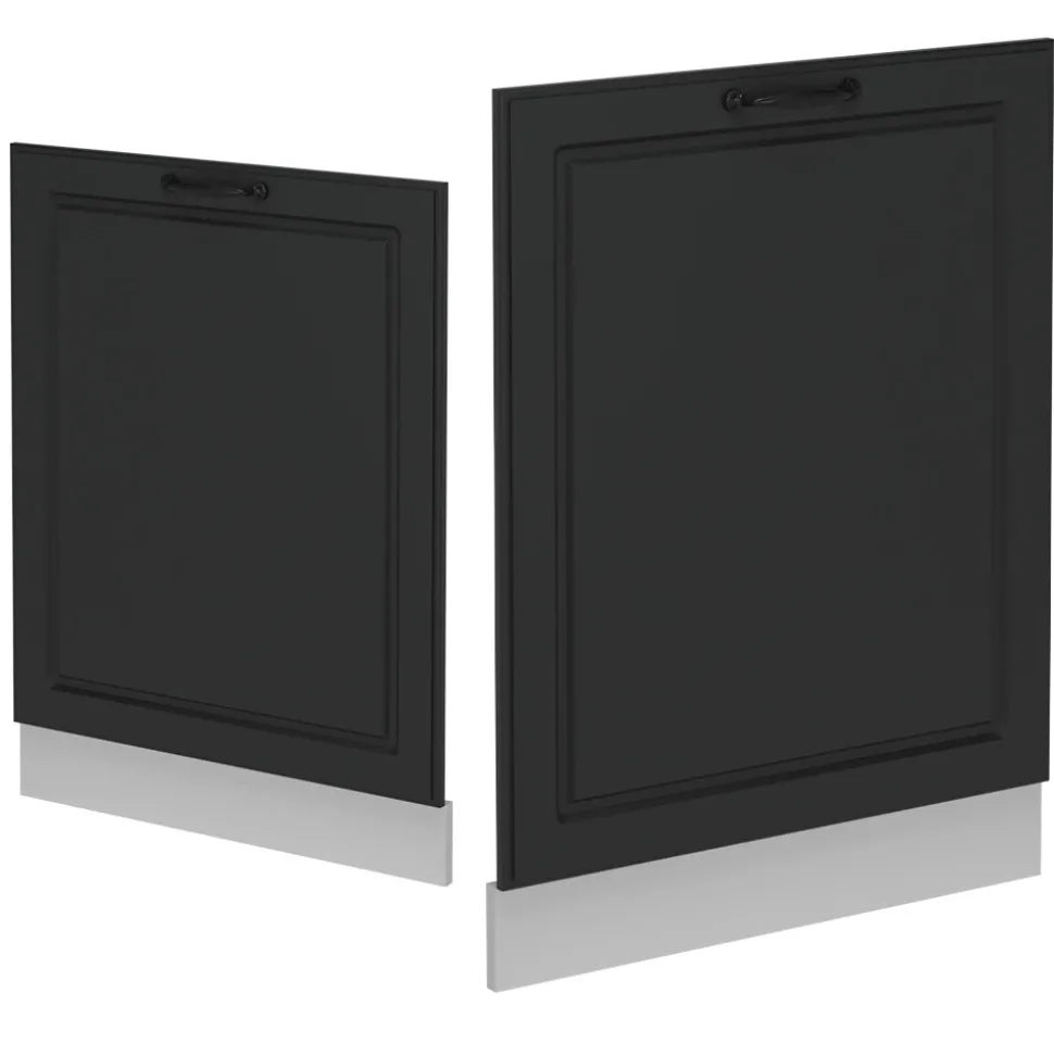 Vicco Geschirrspülblende "R-Line", Anthrazit Landhaus, 60 cm ohne Arbeitsplatte