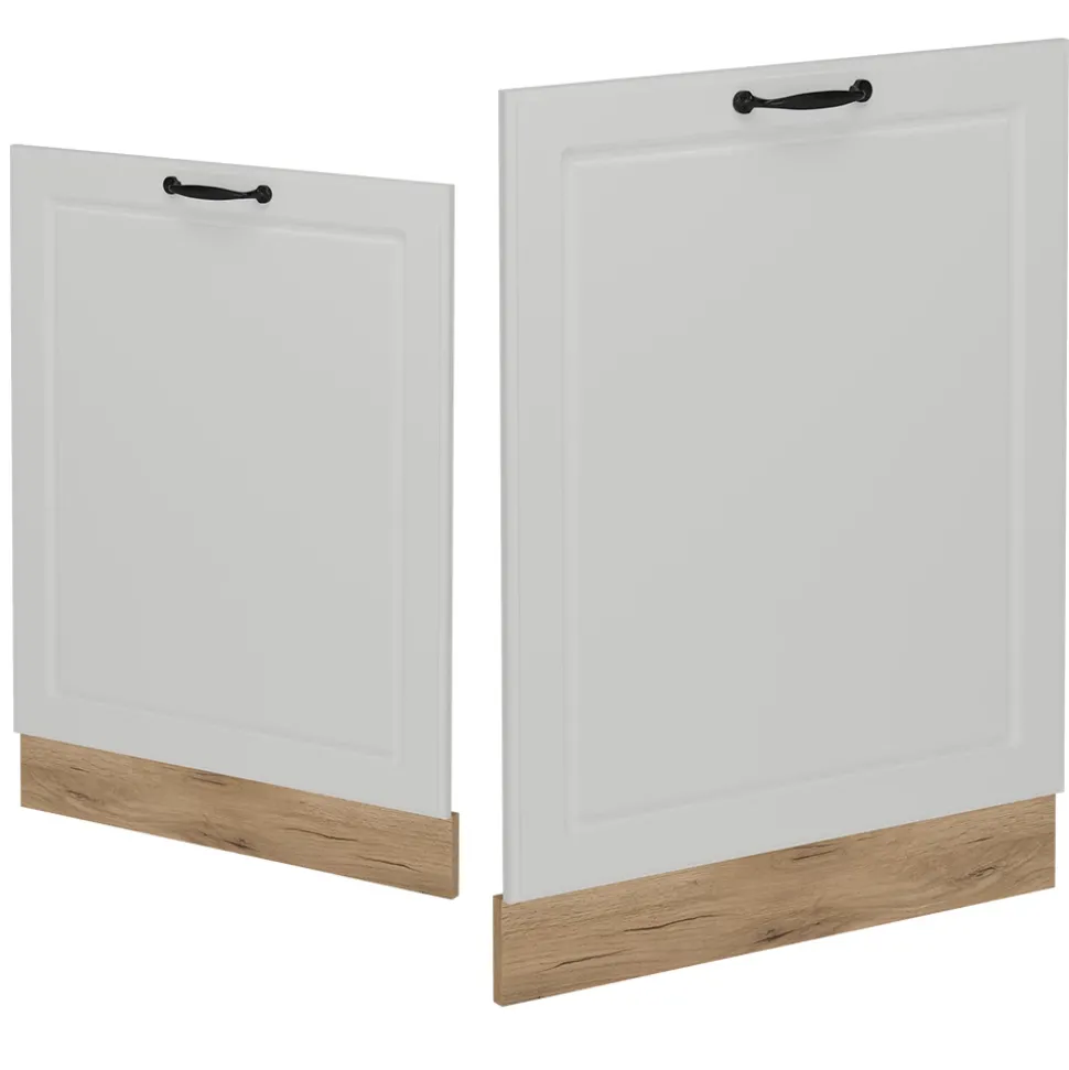 Vicco Geschirrspülblende "R-Line", Weiß Landhaus, 60 cm ohne Arbeitsplatte