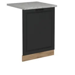 Vicco Geschirrspülblende R-Line, Geschirrspüler Fronttür, Anthrazit Landhaus, 60 cm, AP Marmor