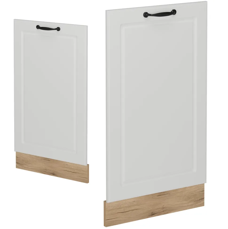 Vicco Geschirrspülblende "R-Line", Weiß Landhaus, 45 cm ohne Arbeitsplatte