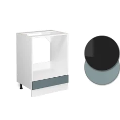 Vicco Herdumbauschrank "R-Line", Blau-Grau/Weiß, 60 cm ohne Arbeitsplatte