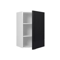 Vicco Hängeschrank Fame-Line, hängender Küchenschrank, Schwarz gestreift, 50 cm