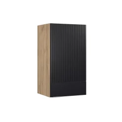 Vicco Hängeschrank Fame-Line, hängender Küchenschrank, Schwarz gestreift, 40 cm