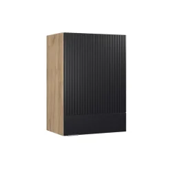 Vicco Hängeschrank Fame-Line, hängender Küchenschrank, Schwarz gestreift, 50 cm