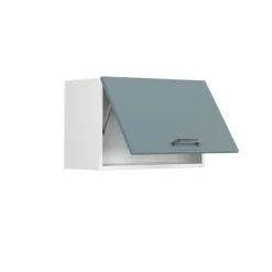 Vicco Hängeschrank R-Line, hängender Küchenschrank, Blau-Grau/Weiß, 60 cm Flach