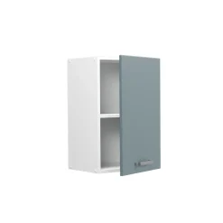 Vicco Hängeschrank R-Line, hängender Küchenschrank, Blau-Grau/Weiß, 40 cm