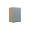 Vicco Hängeschrank R-Line, hängender Küchenschrank, Blau-Grau/Goldkraft Eiche, 40 cm