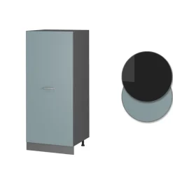 Vicco Hochschrank R-Line, Küchenkommode, Blau-Grau/Anthrazit, 60 cm