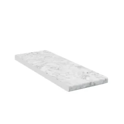 Vicco Küchenarbeitsplatte R-Line, Küchen Arbeitsplatten, Marmor Weiß, 20 cm