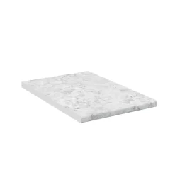 Vicco Küchenarbeitsplatte R-Line, Küchen Arbeitsplatten, Marmor Weiß, 40 cm