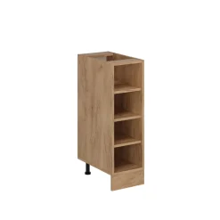 Vicco Küchenregal R-Line, offener Küchenschrank, Goldkraft Eiche, 25 cm ohne Arbeitsplatte